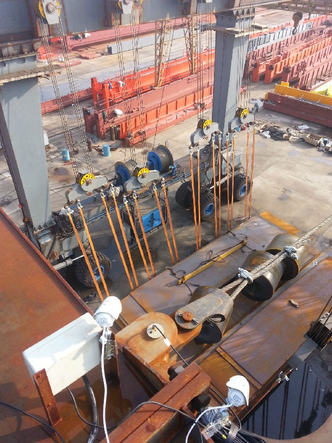 游艇吊安裝門式起重機安全監(jiān)控系統(tǒng)現(xiàn)場圖四